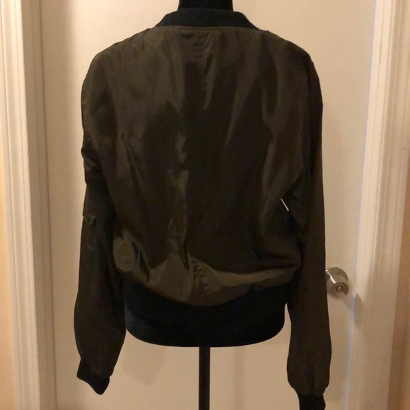 Love Tree Bomber Jacket with patch details sz L - Picture 4 of 9